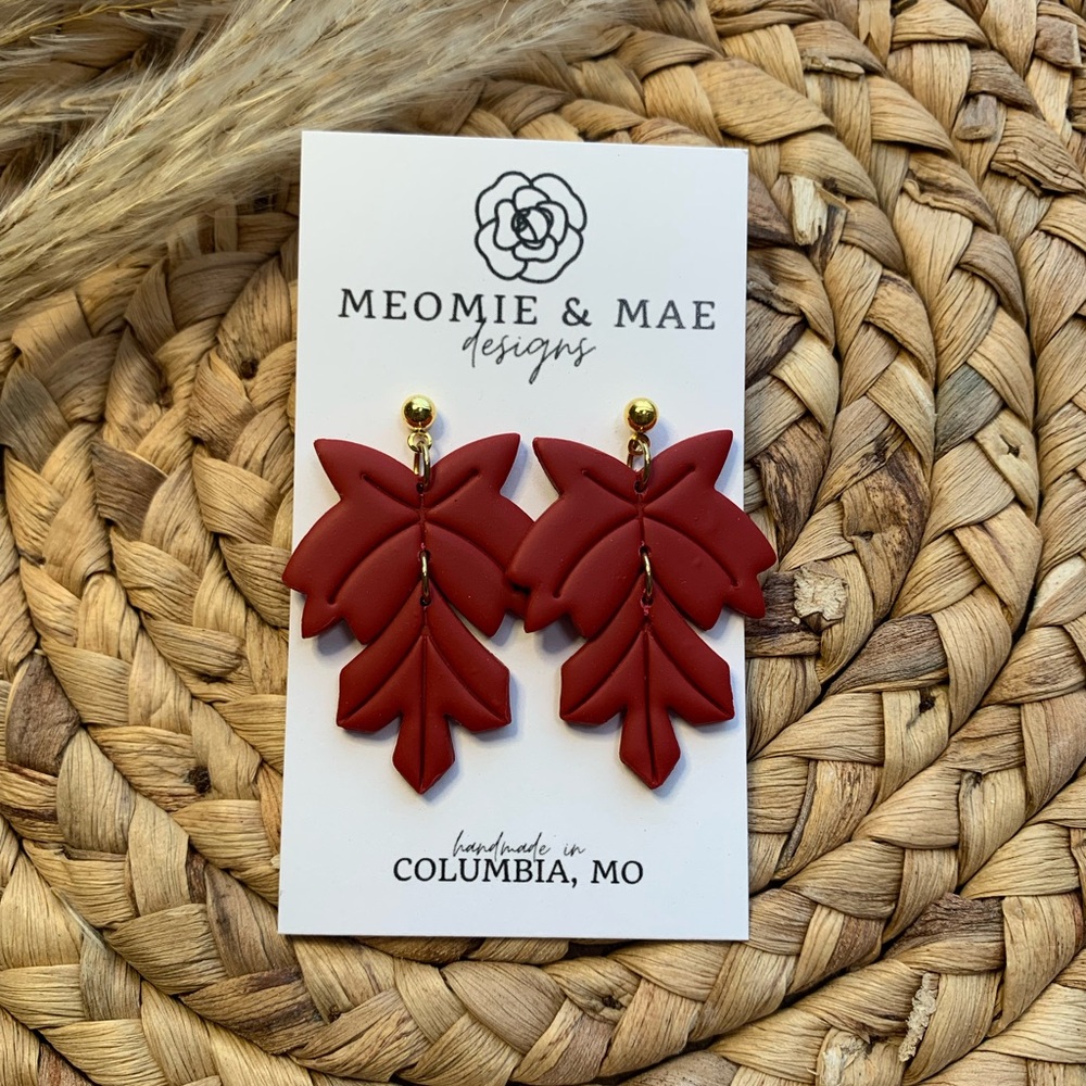 Meomie & Mae Maple Dangle Earrings